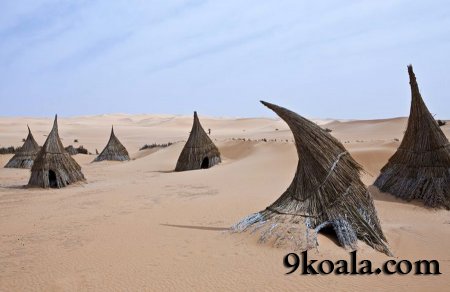 Libya traditional houses  making with brushwood, wet clay, wood, and other handmade African houses 2021