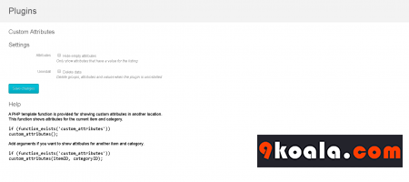 Custom Attributes Osclass Plugin Download