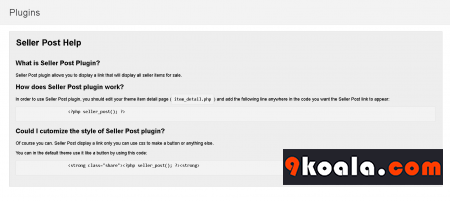 List seller Items Osclass Plugin Download