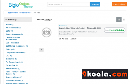 Bigio Osclass theme Download For Free