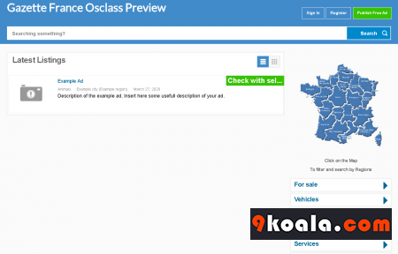 Gazette France Osclass theme Download For Free