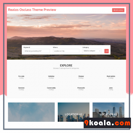 Realos Real Estate Osclass Theme Free Download
