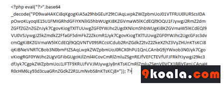 Encrypting php code with base64
