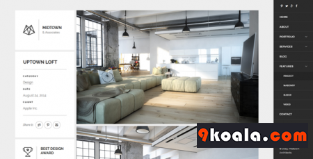 Midtown Architects – Responsive Business Drupal 8.5 Theme NULLED