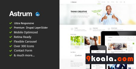 Astrum – Themeforest Fully Responsive Drupal Theme