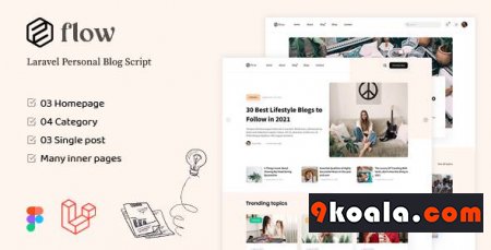 Flow – Laravel Personal Multilingual Blog Script (Nulled) Download free