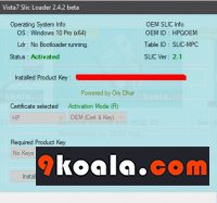 Vista7 Slic Ldr (windows 7 activator)
